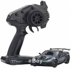 NEW Kyosho Mini-Z RWD Chevrolet Corvette ZR1 Gray Metallic Ready Set RTR 32334GM