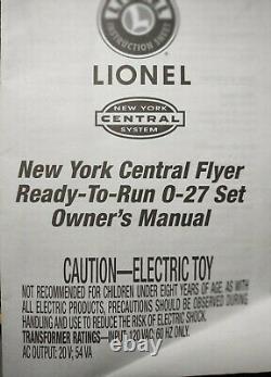 NEW YORK CENTRAL FLYER Complete, Ready to Run O-27 Scale Train Set