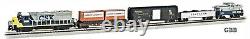 N Scale 60 Piece FREIGHT MASTER Complete Ready to Run Train Set Bachmann 24022