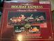 New Bright'the Holiday Express' Animated & Lighted Train Set Christmas #385 Euc