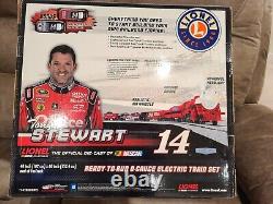 New Lionel T1428 Tony Stewart #14 Nascar Ready To Run Train Set O Gauge