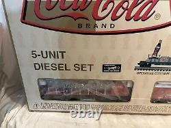 Nib K-line 027 Coca Cola Ready-to-run 5 Unit Diesel Train Set K-1004