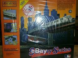 O MTH RAIL KING NY YANKEE SUBWAY SERIES SET MTA READY TO RUN WithSound NISB