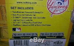 O MTH RAIL KING NY YANKEE SUBWAY SERIES SET MTA READY TO RUN WithSound NISB