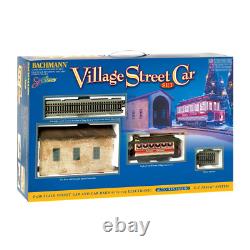 O Scale Christmas Village Streetcar Ready to Run Electric Train Set