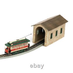 O Scale Christmas Village Streetcar Ready to Run Electric Train Set