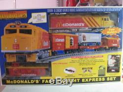 O scale RailKing-MTH ready to run McDonalds train set EXCELLENT CONDITION with box
