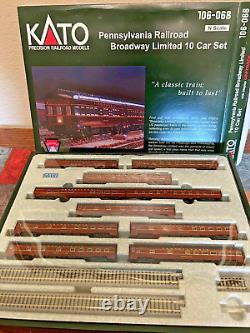 PENNSYLVANIA BROADWAY LIMITED -10 car set N Scale -KATO NEW RTR OOP RARE