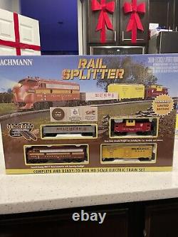 RARE limited Edition Menards Exclusive Bachmann Ready To Run Rail Splitter Set