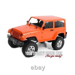 RC4WD 1/18 Gelande II 4 Wheel Drive with Black Rock Body Set RTR Orange