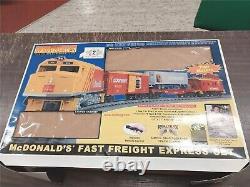 Rail King Ready to Run Incomplete solution Mcdonalds fast freight express set