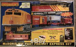 Rail King Ready-to-Run McDonald's Fast Freight Express Train Set In Box