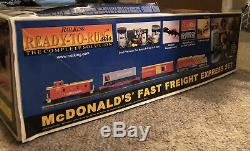 Rail King Ready-to-Run McDonald's Fast Freight Express Train Set In Box