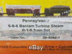 Railking #30-4086-1 Ready To Run Pennsylvania Bantam Turbine Steam R-t-r Set