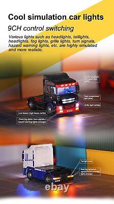 Remote Control Trailer Simulation Lights Horn 10CH 176 Full Scale RC Model Toy