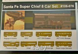 SANTA FE SUPER CHIEF 4 car ADD-ON set C N Scale -KATO NEW RTR OOP RARE