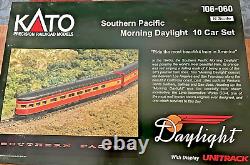 SOUTHERN PACIFIC MORNING DAYLIGHT 10 car set -N Scale -KATO NEW RTR RARE
