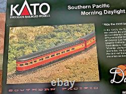 SOUTHERN PACIFIC MORNING DAYLIGHT 10 car set -N Scale -KATO NEW RTR RARE