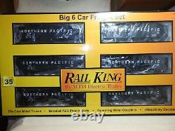 Set Of Six Rail King O Scale 30-7531 Northern Pacific 4-bay Hoppers Ready To Run
