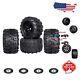 Set Of Four 1/8 Scale Pre-glued Rc Monster Truck Wheels 17mm Hex Compatible