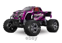 Traxxas 36354-4-PINK Stampede BL-2S HD 1/10 2WD Monster Truck RTR, Pink