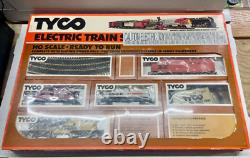 Tyco Electric Train Set HO Scale Ready to Run 4 Trains, Tracks, and Power Pack