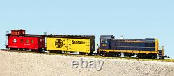 USA Trains G Scale R72401 Santa Fe S4 Diesel Freight Set READY TO RUN SET