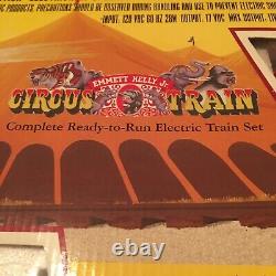 VINTAGE BACHMANN ROUSTABOUT Emmett Kelly Jr. Circus Train set 1/2 way opened