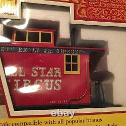 VINTAGE BACHMANN ROUSTABOUT Emmett Kelly Jr. Circus Train set 1/2 way opened