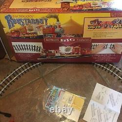 VINTAGE BACHMANN ROUSTABOUT Emmett Kelly Jr. Circus Train set 1/2 way opened