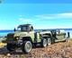 Wpl B36-3 1/16 2.4ghz Rtr Military Trailer 6wd Painted Complete Set Japan Ee8