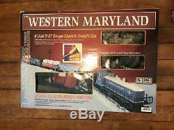 Western Maryland 6 UNIT TRAIN SET READY TO RUN 0-27 With Box