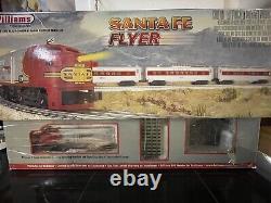 Williams Bachmann Santa Fe Flyer O Gauge Electric Train Set Works As Is Used