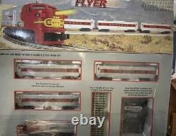 Williams Bachmann Santa Fe Flyer O Gauge Electric Train Set Works As Is Used