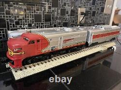 Williams Bachmann Santa Fe Flyer O Gauge Electric Train Set Works As Is Used