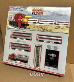 Williams by Bachmann Sante Fe Flyer O Gauge Electric Train Set Ready To Run New