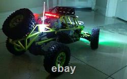 Wltoys 12428 1/12 Scale 2.4g 4wd Electric Brushed Crawler Rtr Free Extra Led Bar