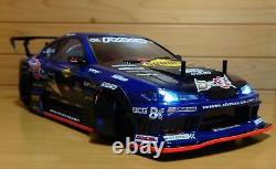 1 D-MAX Carrosserie Masashi Yokoi S15 avec LED et ensemble complet 2 Dripache Supra RTR blanc