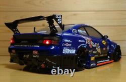 1 D-MAX Carrosserie Masashi Yokoi S15 avec LED et ensemble complet 2 Dripache Supra RTR blanc