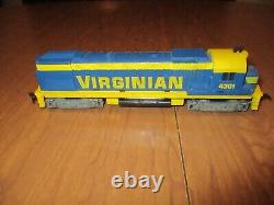 1 Excellent Ensemble de trains de marchandises Virginian à l'échelle H. O. de 6 voitures. Prêt à fonctionner