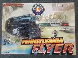 2003 Lionel 6-3193 Pennsylvania Flyer Ready To Run Train Set Whistle Flambant Neuf