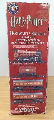 2012 Lionel Harry Potter Hogwarts Express G-gauge Ensemble De Trains Prêts À Rouler 7-11080