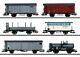 46520 Kofferli 6 Wagons De Marchandises Set 3-rail Prêt À L'emploi - Railwa Fédéral Suisse
