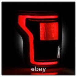 Angle mort prêt Raptor fumée rouge lentille pour 17-19 Ford F150 Ensemble de feux arrière LED