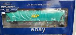 Athearn Genesis AG PROCESSING RR Trinity Covered Hopper 3 CAR SET ATH G97157 HO
<br/>
<br/>
 	 Traduction en français: Ensemble de 3 wagons trémies couverts Trinity de la compagnie AG PROCESSING RR par Athearn Genesis, référence ATH G97157 en échelle HO.