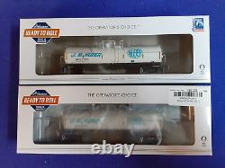 Athearn RTR Wagon-citerne de boue argileuse de 16 000 gallons J. M. Huber ensemble de 5 wagons