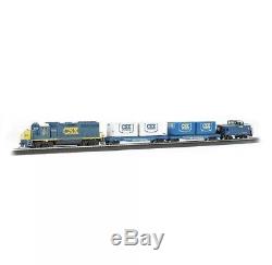 Bachmann 00734 Ho Scale Csx Coastliner Train Prêt À Run