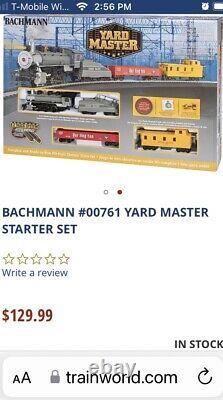 Bachmann 00761 Yard Master Electric E-z Track Ready To Run Train Set Échelle Ho