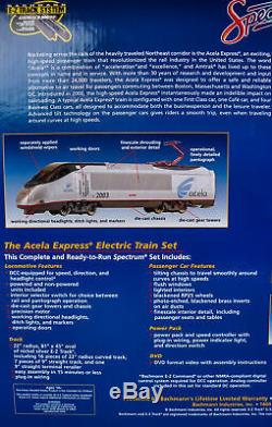 Bachmann 01204 Coffret Train Coffret Acela Express Ho Prêt À Fonctionner