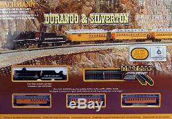 Bachmann 24020 Chars Durango & Silverton Steam Train Set Prêt À Run